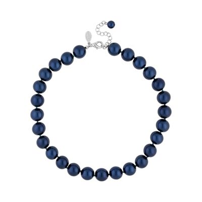 Navy pearl classic necklace
